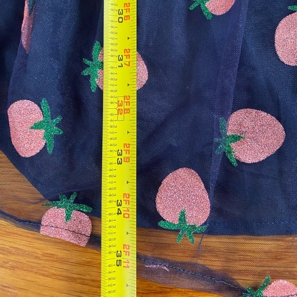 Unique Vintage Smak Parlour Strawberry Print Woodstock Flare Dress Size XL - Picture 12 of 14
